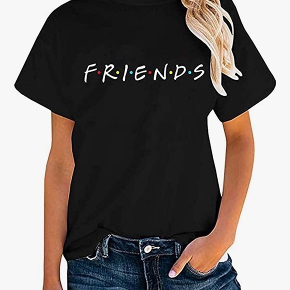 FRIENDS Tops - FRIENDS Black T-Shirt